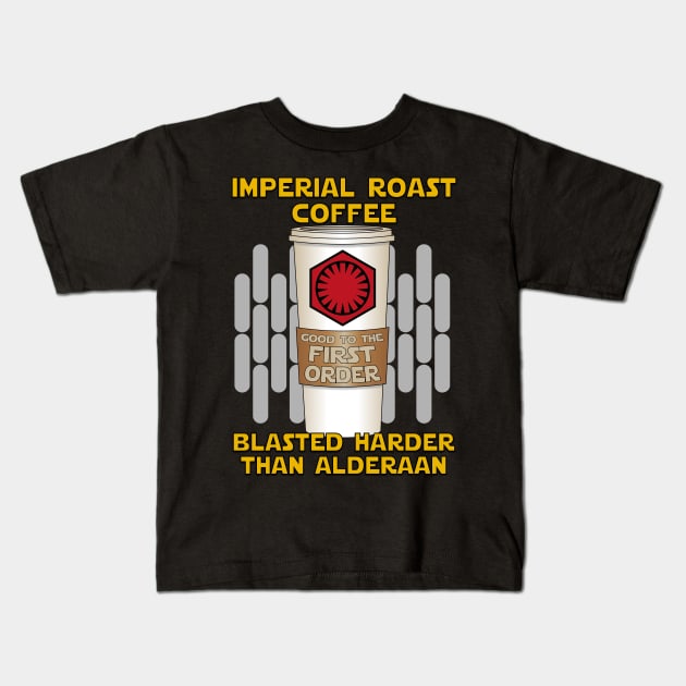 Imperial Roast Coffee Kids T-Shirt by Dean_Stahl